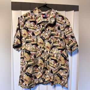 Tail Golf Graphic Shirt with Red and Green Accents